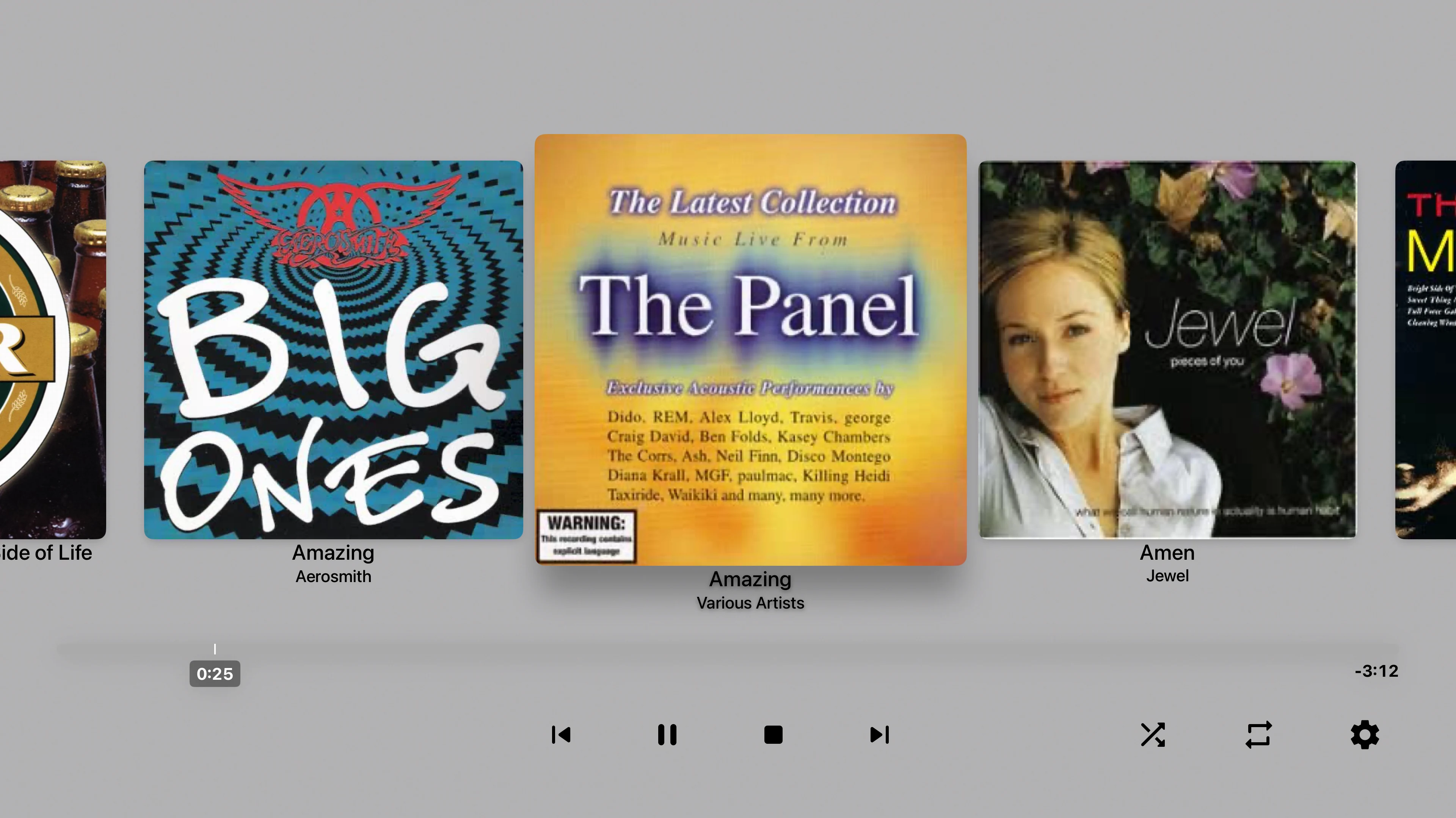 Playing music with Emby on Apple TV