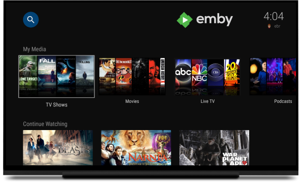 Emby for Android TV  Emby